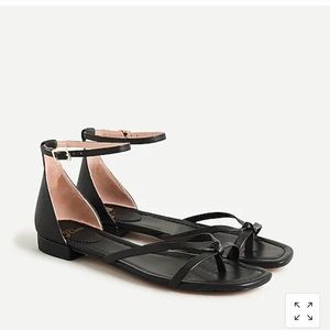 Jcrew NWT strappy Abbie sandal - black